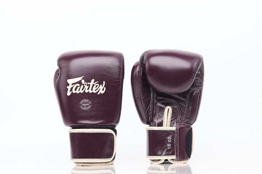 Fairtex boxing gloves for choosing 8 oz, 10 oz, 12 oz, 14 oz and 16 oz glove weights