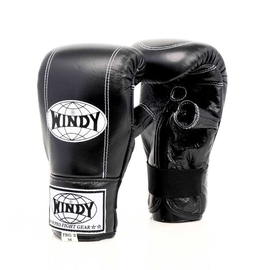Windy TBG-2 black bag gloves on a white background