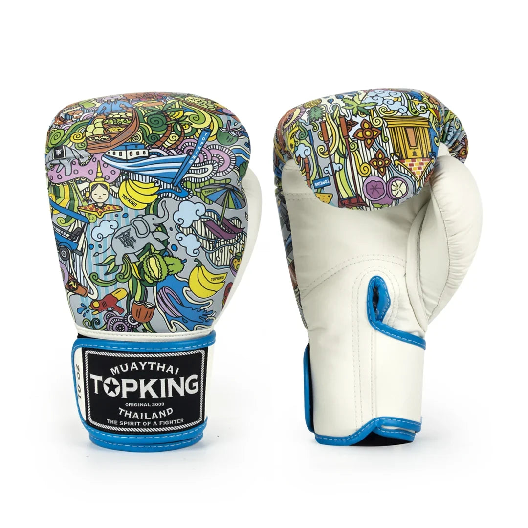Product photo of Top King TKBGCT-1T1 Culture Thai Art Design Boxing Gloves