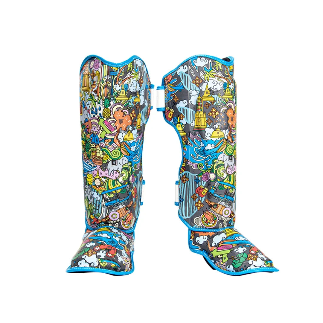 Product photo of Top King TKSGCT-TH Shin Guards Thai Art Design
