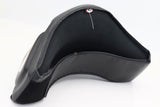 Twins Special black protective headguard with padded coverage and Twins branding on a white background