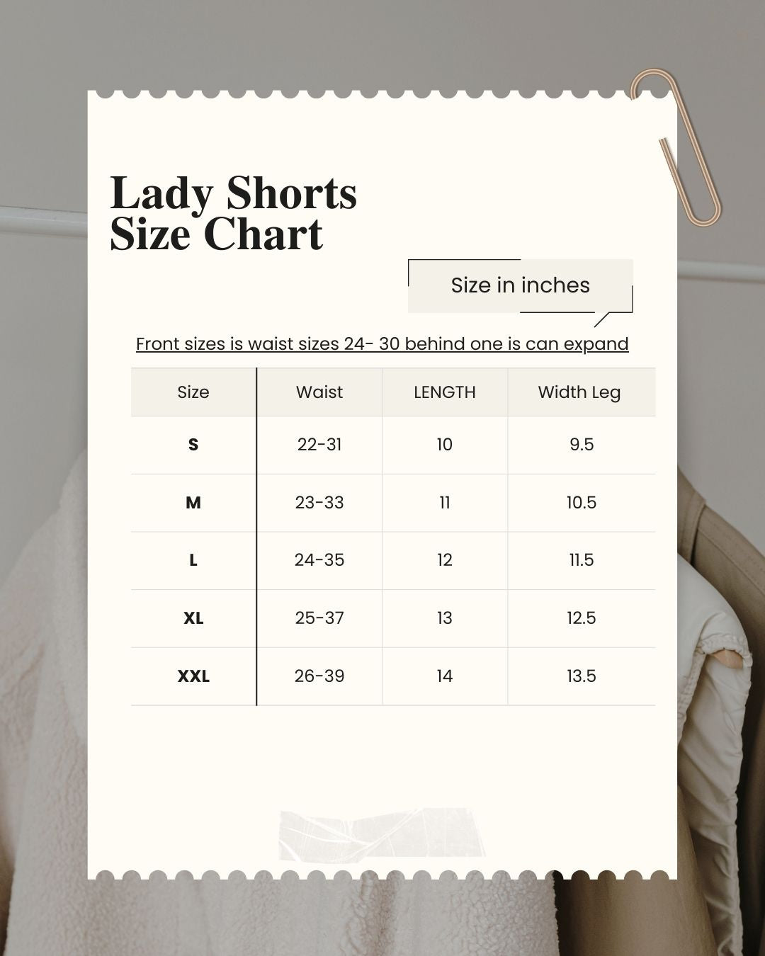 ThaiSmai BS-ROSE Rose Embroidery Muay Thai shorts size chart showing waist and length measurements for sizes S through 2XL on a white background