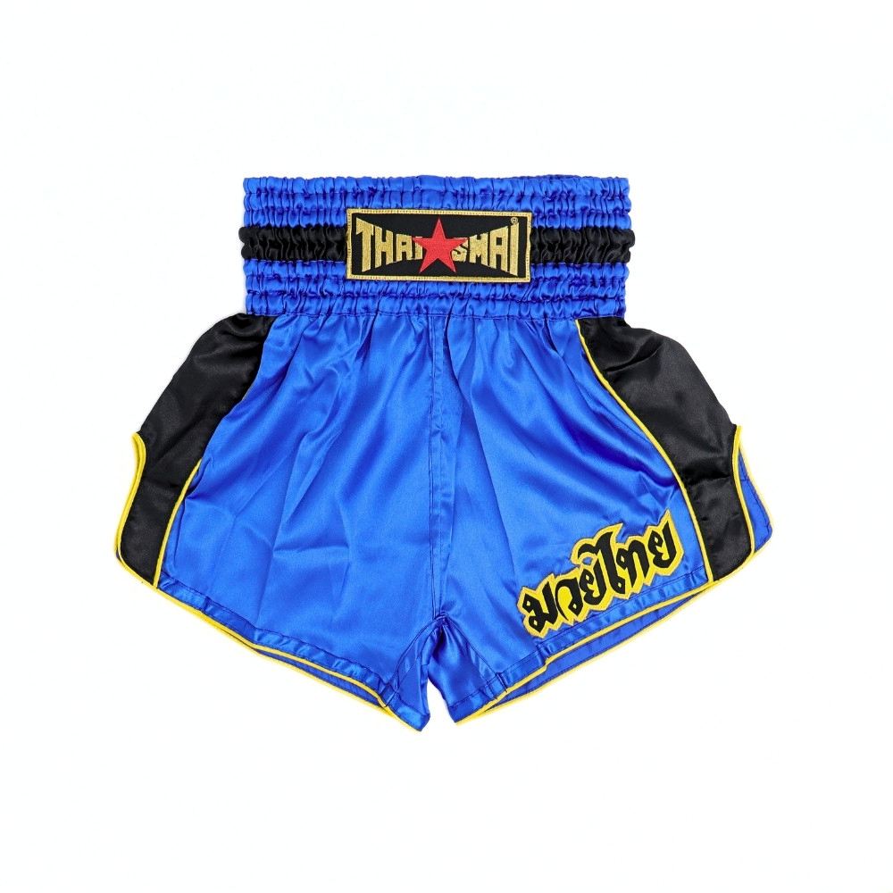 Product photo of THAISMAI Classic W001 Muay Thai Boxing Shorts Blue
