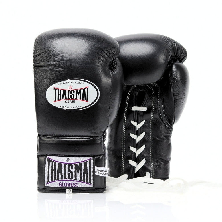 ThaiSmai [BG121] Lace Up Gloves Black