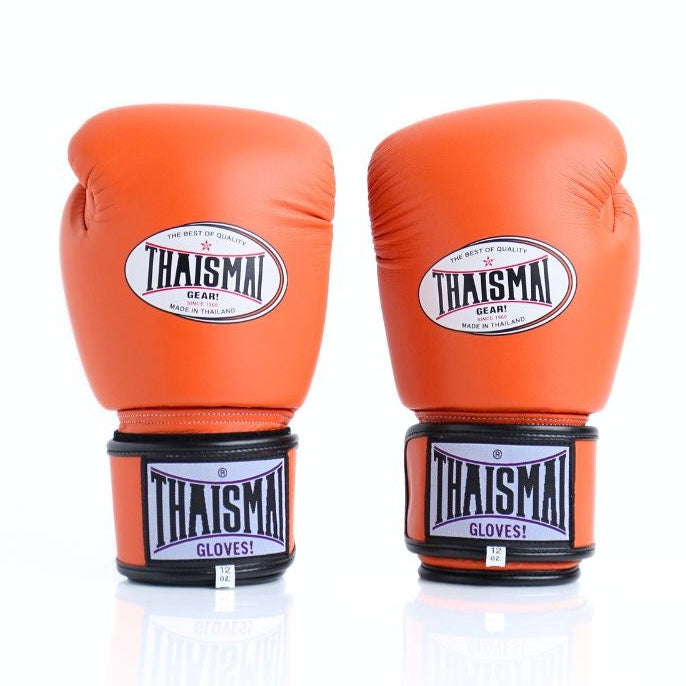 THAISMAI [BG124] Muay Thai Boxing Gloves Orange