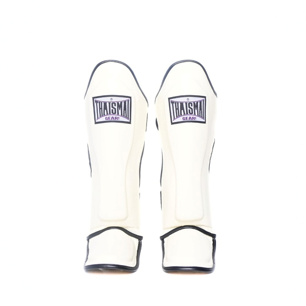 THAISMAI [LP184] Muay Thai Shin Guards White — product photo 2