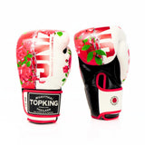 Top King TKBGRS Rose Floral Muay Thai Boxing Gloves — product photo 3