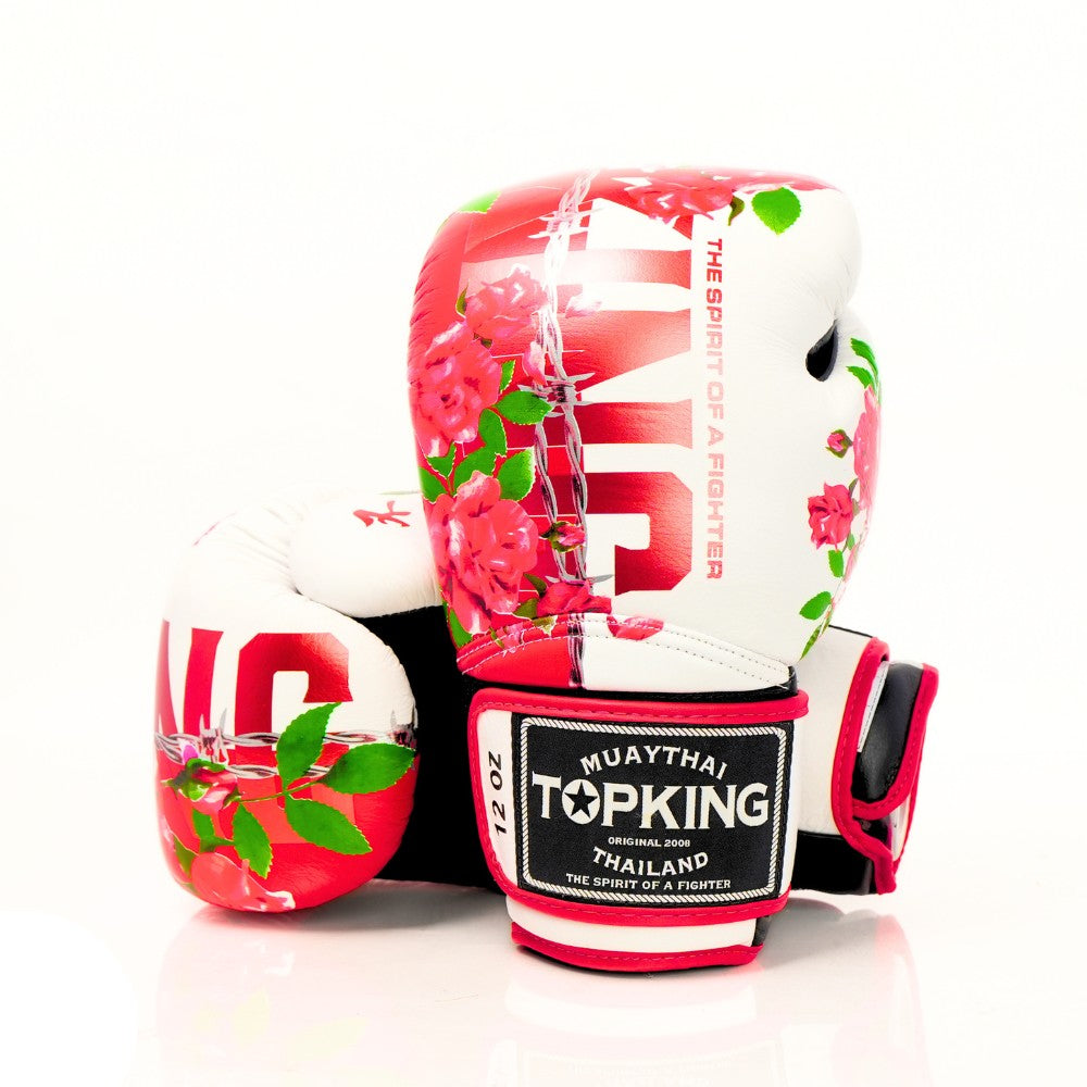Top King TKBGRS Rose Floral Muay Thai Boxing Gloves — product photo 7