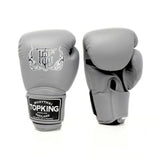 Top King TKBGSA Super Air boxing gloves with lightweight ventilated construction, multi-layer impact padding, ergonomic fist shape and secure hook-and-loop wrist closure for boxing and Muay Thai training on a white background