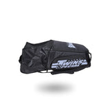 Twins Special BAG-5 backpack gym bag in black with durable storage construction, adjustable shoulder straps, zippered compartments and fight-gear carry capacity on a white background
