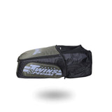 Twins Special BAG-5 backpack gym bag in black with durable storage construction, adjustable shoulder straps, zippered compartments and fight-gear carry capacity on a white background