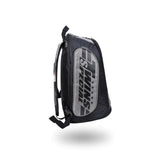 Twins Special BAG-5 backpack gym bag in black with durable storage construction, adjustable shoulder straps, zippered compartments and fight-gear carry capacity on a white background