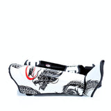 Twins Special FSGL10 49 Dragon leather shin guards with full-length shin and instep protection on a white background.