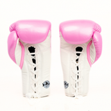 Windy [BGL] Metallic Lace Up Boxing Gloves Pink/White — product photo 4