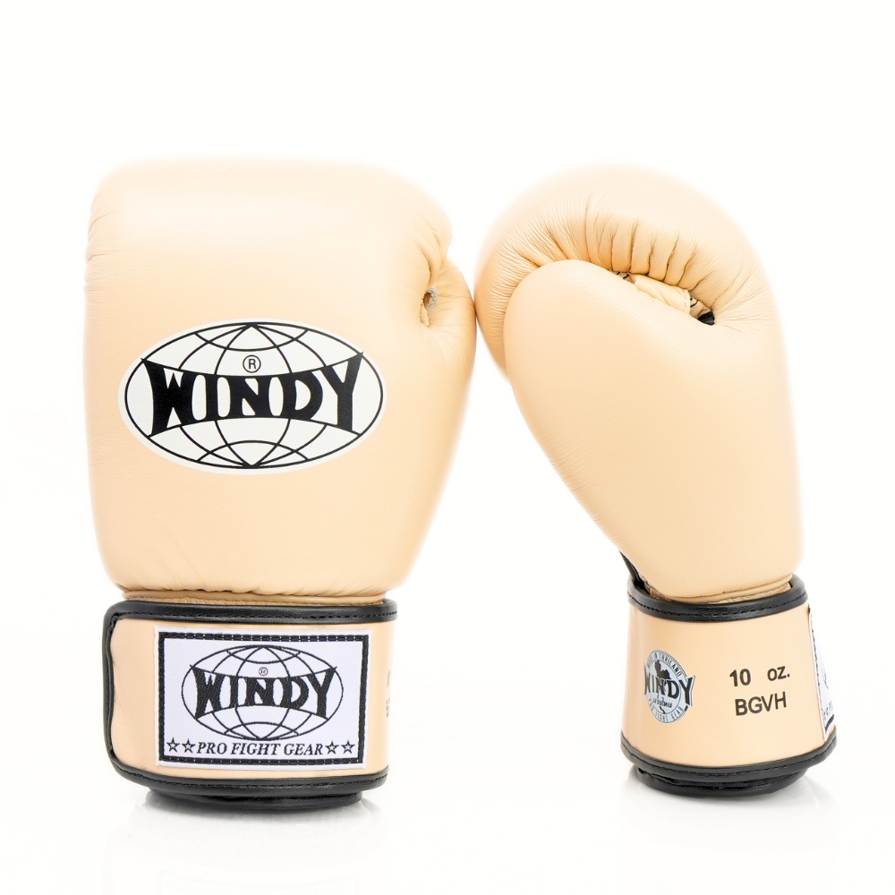 Windy BGVH Classic Velcro Boxing Gloves Cream — product photo 2