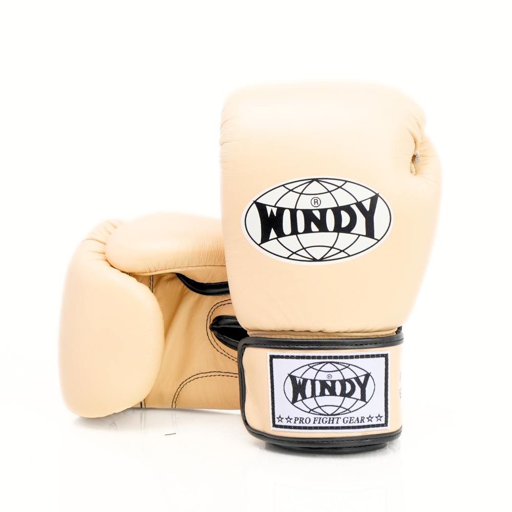 Windy BGVH Classic Velcro Boxing Gloves Cream — product photo 4