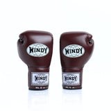 Windy BGL maroon lace-up boxing gloves with extended side padding and Windy branding, pair on a white background