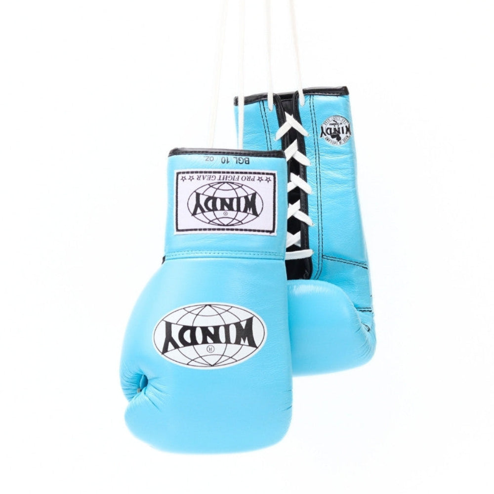 Windy [BGL] Lace Up Boxing Gloves Light Blue — product photo 4
