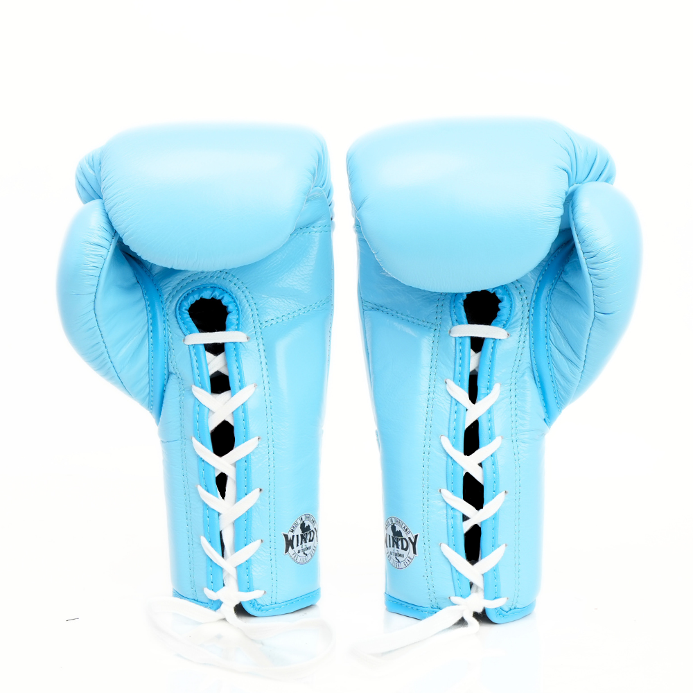 Windy [BGL] Lace Up Boxing Gloves Light Blue — product photo 7