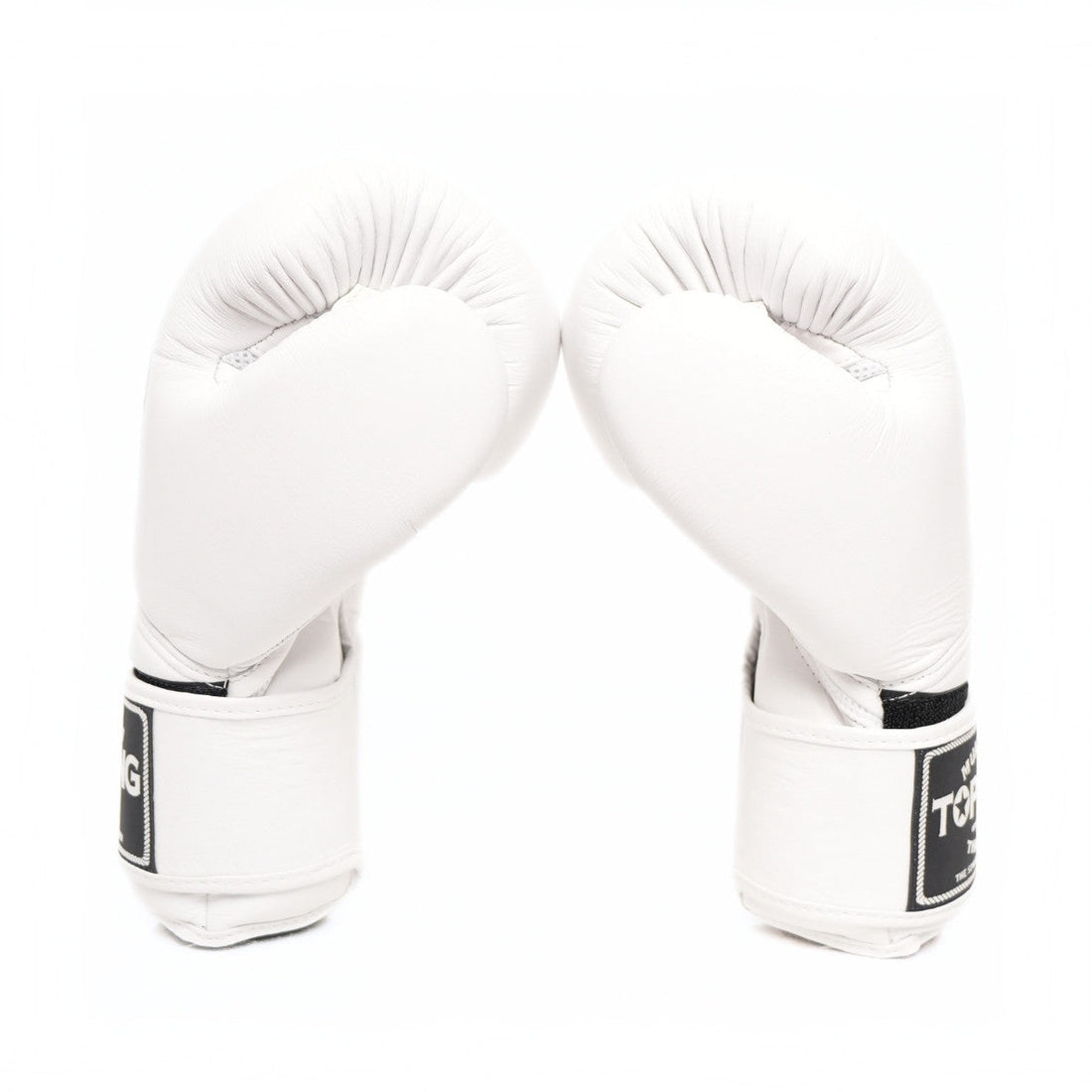 Top King TKBGSA Super Air boxing gloves with lightweight ventilated construction, multi-layer impact padding, ergonomic fist shape and secure hook-and-loop wrist closure for boxing and Muay Thai training on a white background