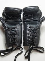 Yibuko lace-up mma glove black/gold lace-up MMA gloves – view 3
