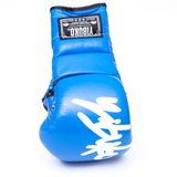 Yibuko lace-up mma glove blue lace-up MMA gloves – view 2