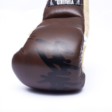 Yibuko lace-up mma glove coffee lace-up MMA gloves – view 2