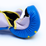 Yibuko lace-up mma glove cobalt lace-up MMA gloves – view 2