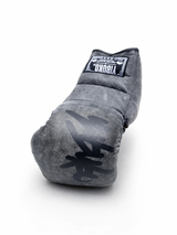 Yibuko lace-up mma glove vintage grey lace-up MMA gloves – view 4