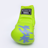Yibuko lace-up mma glove neon green lace-up MMA gloves – view 2