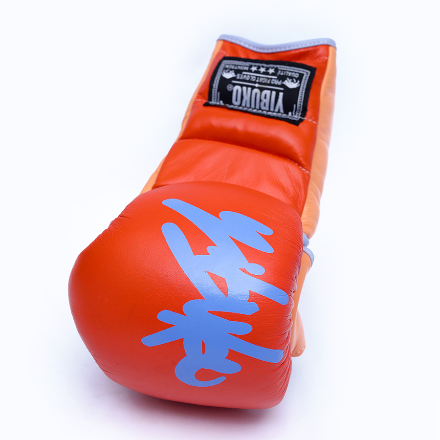 Yibuko lace-up mma glove lollipop lace-up MMA gloves – view 3