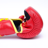 Yibuko red hot limited edition lace-up MMA gloves – view 3