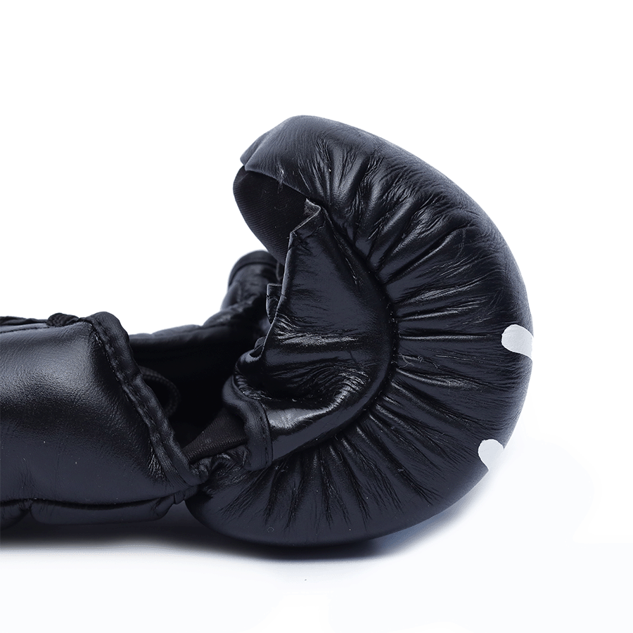 Yibuko lace-up mma glove black/white lace-up MMA gloves – view 4