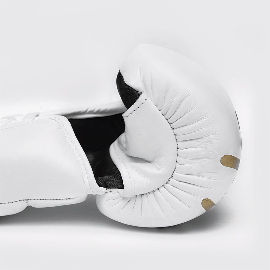 Yibuko lace-up mma glove white lace-up MMA gloves – view 3